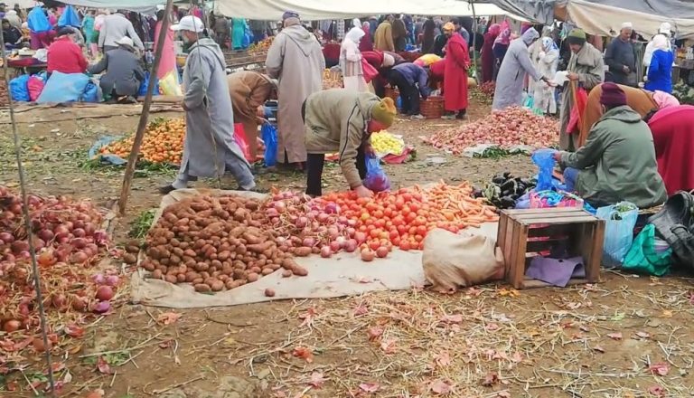 السوق الأسبوعي الجديد الذي عوض “السوق التحتي” بمدينة وزان